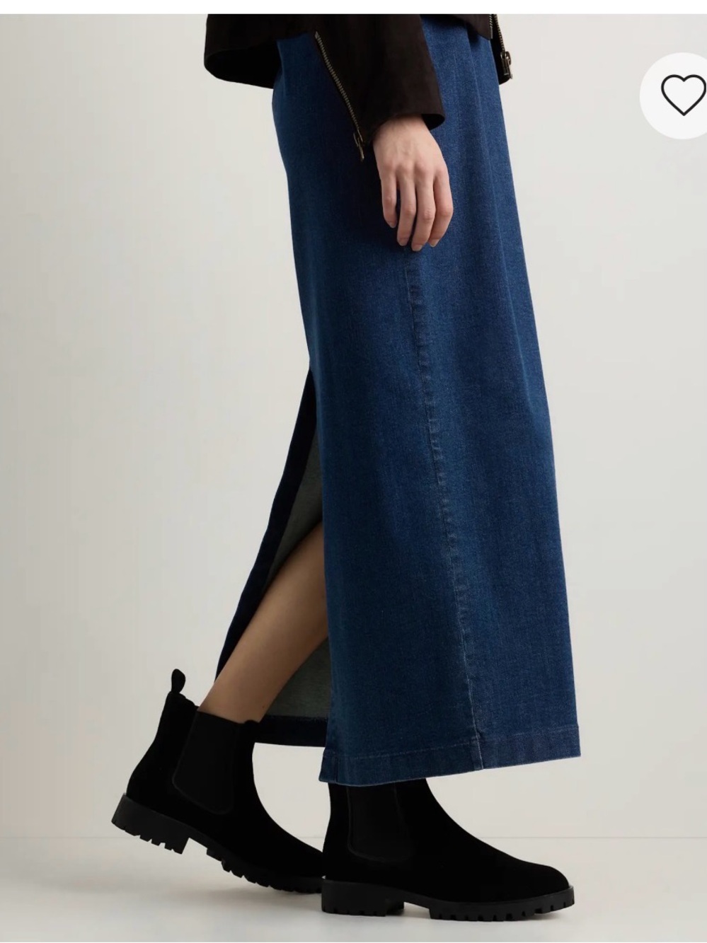 Quince Sleek Black Suede Ankle Boots for Women